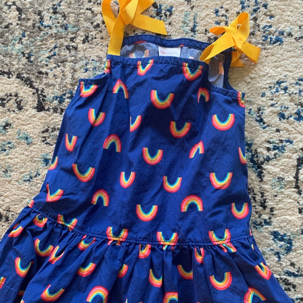 Hanna Andersson printed dress size 75(12-18mos)